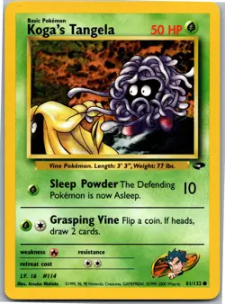 Koga's Tangela - Gym Challenge 081/132 - Common - NM Pokemon TCG - Image 1