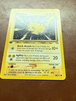 Pikachu 70/111 - 1ST EDITION Neo Genesis Pokemon Card Naoyo Kimura - Image 3