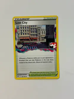 Lost City 161/196 Pokemon Prize Pack Series 3 NM Lost Origin variant D - Image 1