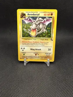 1999 Pokemon Aerodactyl Fossil Set Holo Rare LP 1/62 - Image 1