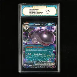 TQG 9.5 MINT+ 2023 Pokemon ENG Paldean Clodsire ex 130/193 RR - Image 2