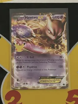 Pokemon Mewtwo EX Celebrations Classic Collection Full Art Holo 54/99 170 HP - Image 1