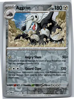 Aggron - SV06: Twilight Masquerade 122/167 - Uncommon - NM Pokemon TCG - Image 1