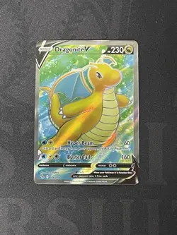 Dragonite V ⭐ Full Art 076/078 Holo Rare Ultra Pokemon GO 2022 Pokemon NM - Image 1
