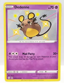 Pokemon TCG Dedenne SV051/SV122 Shining Fates Shiny Vault Rare Near Mint/Mint - Image 1