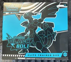 Pokemon TCG Scarlet & Violet: Black Bolt - Elite Trainer Box ETB - SEALED New - Image 1