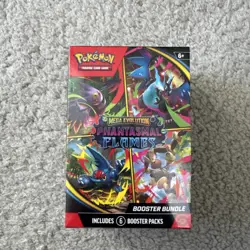 Pokemon TCG Mega Evolution Phantasmal Flames Booster Bundle New Sealed 6 Packs - Image 1