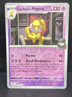 Team Rocket's Hypno Pokemon SV10 Destined Rivals Reverse Holo #080/182 TCG Rare - Image 2