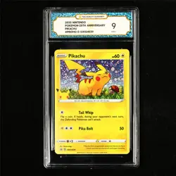 TQG 9 MINT 2020 Pokemon ENG Pikachu SWSH039 Promo - Image 2
