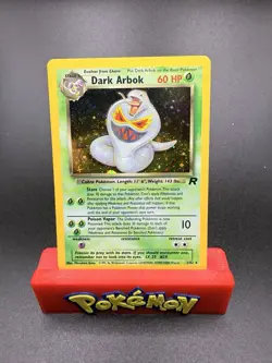 Vintage Pokemon Team Rocket Dark Arbok Holo 2/82 NM Rare - Image 1