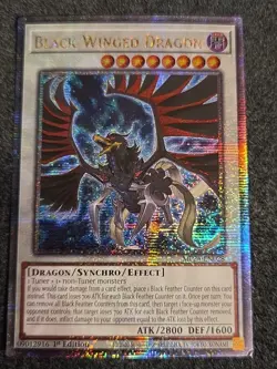 LP Black-winged Dragon Quarter century Secret Rare MP24-EN028 Yugioh - Image 1