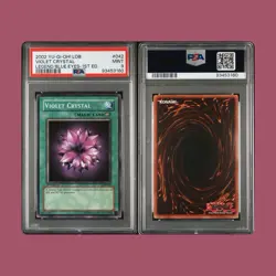 Yu-Gi-Oh! Violet Crystal LOB (Common/ 1st Edition) PSA 9 Mint - Image 1