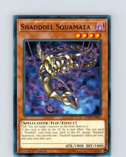 Yu-Gi-Oh TCG Shaddoll Squamata SDSH-EN006 1st Edition Regular Common Card NM - Image 1