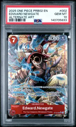 One Piece - Premium Booster Vol. 2 Edward Newgate ST15-002 Alt Art - PSA 10 - Image 1