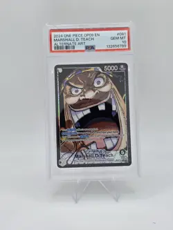 PSA 10 – 2024 ONE PIECE OP09 081 MARSHALL D. TEACH ALTERNATE ART (English) - Image 1