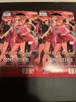 2x Bandai Namco One Piece Card Game Heroines EB-03 2 Booster Packs (Lot of 2) - Image 1