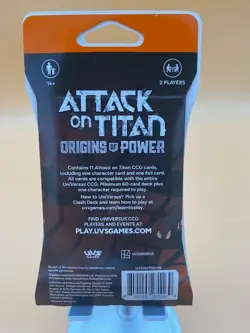 Attack on Titan Origins of Power 11 Card Blister Pack - UniVersus - Image 2