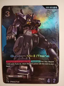 Gundam MK-II (Titans) Alternate Art Winner Foil - GD02-003 - TCG Card Game - Image 1