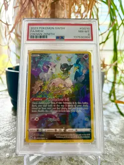 Mew Crown Zenith: Galarian Gallery Holo Rare Card GG10/GG70 PSA 8 - Image 1
