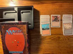MTG: Vintage ‘95 4th Ed Starter Set w/ 60 Red, 60 Black, 15 Artifacts, 17 Lands - Image 4