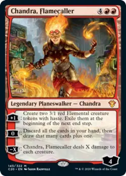 x1 Chandra, Flamecaller M MTG Commander 2020 M/NM, English - Image 1