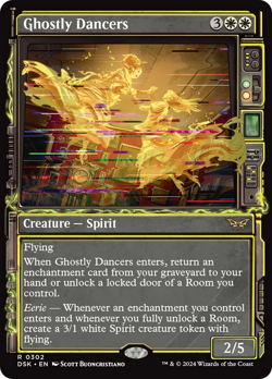 Ghostly Dancers (Showcase) [Duskmourn: House of Horror] Magic MTG - Image 1
