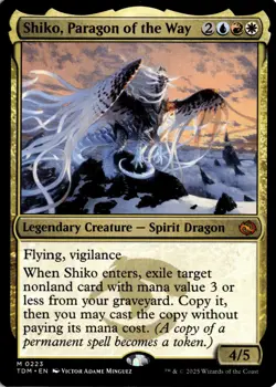 Shiko, Paragon of the Way 223 TDM Tarkir: Dragonstorm NM - Image 1