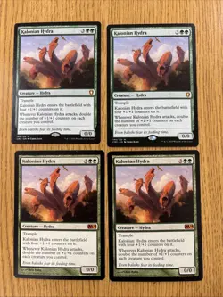 4x Kalonian Hydra M14 Commander Mtg Magic: the Gathering MP LP Lot Bundle 636996769180 - Image 1