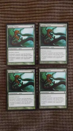 Magic: the Gathering / MtG Canopy Cover x4 Worldwake - Image 1