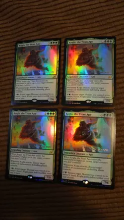 Magic: the Gathering / MtG Foil Prerelease Kogla, the Titan Ape x4 Ikoria - Image 1