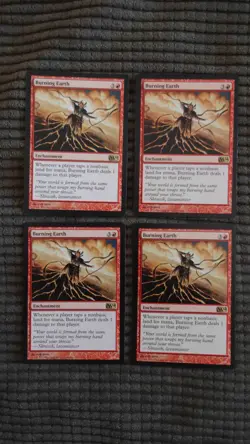 Magic: the Gathering / MtG Burning Earth x4 M14 - Image 1