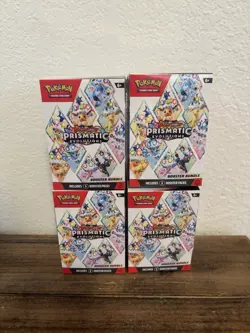 Pokemon - Prismatic Evolutions Sealed Booster Bundle Lot of x4 - Image 1