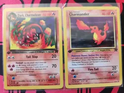 Pokemon TCG Team Rocket Lot - Dark Charizard, Dark Charmeleon, Charmander - Image 2