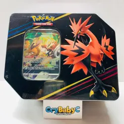 Pokemon Crown Zenith Tin Galarian Zapdos Sword & Shield Factory Sealed - Image 1