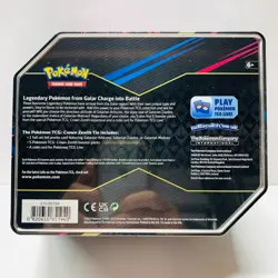 Pokemon Crown Zenith Tin Galarian Zapdos Sword & Shield Factory Sealed - Image 4