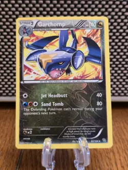 Pokemon TCG - Garchomp - 91/124 - Dragons Exalted - LP Reverse Holo Rare (2012) - Image 1
