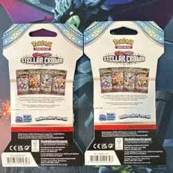 2x Pokemon Scarlet & Violet Stellar Crown Booster Pack English TCG 2024 - Image 2