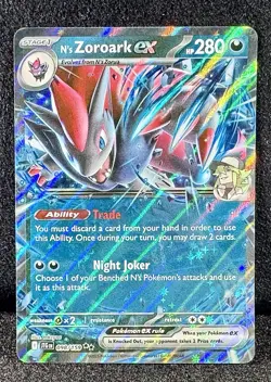 🔥N's Zoroark ex 098/159 Sv09: Journey Together Double Rare Pokemon Treasure! - Image 1
