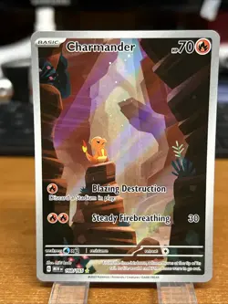 Pokemon TCG Charmander 168/165 SV: 151 Scarlet & Violet 151 Illustration Rare NM - Image 1