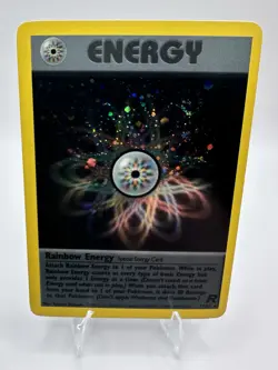 Rainbow Energy Holo 17/82 - Team Rocket Set - Vintage - Pokemon TCG - Image 1