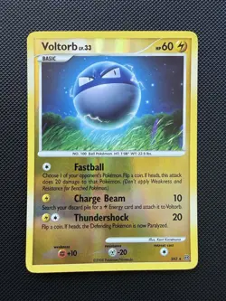 Pokemon Voltorb Stormfront SH3 Shiny Holo Rare Reverse Holo LP - Image 1