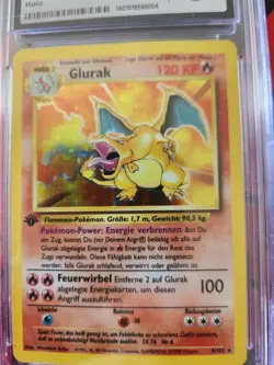 Pokemon German Base Set 1st Edition Graded Lot Charizard Charmeleon Charmander - Image 4
