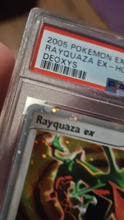 2005 POKEMON EX DEOXYS #102 RAYQUAZA EX-HOLO PSA 4 - Image 2