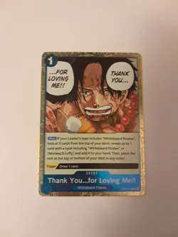 Thank You...for Loving Me!! Rare (R) OP08-053 Two Legends English Foil - Image 1