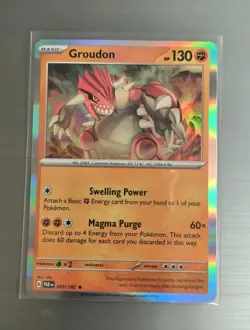 ⭐Groudon 93/182 Rare Holo | Paradox Rift | Pokemon Card MINT CONDITION - Image 1