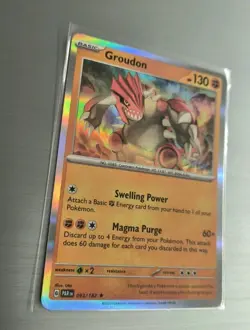 ⭐Groudon 93/182 Rare Holo | Paradox Rift | Pokemon Card MINT CONDITION - Image 2