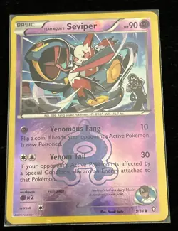 Team Aqua's Seviper 9/34 Pokemon Double Crisis Reverse Holo Common MINT COND - Image 1