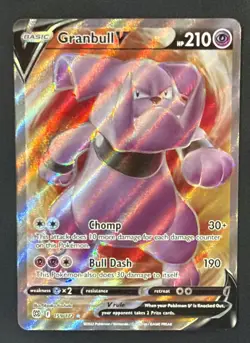 Granbull V 159/172 - Brilliant Stars - Full Art Pokemon Card - Near Mint (NM) - Image 1