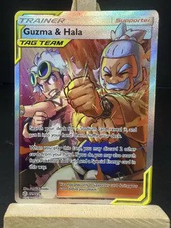 Pokemon Guzma & Hala -229/236 - Cosmic Eclipse - Ultra Rare - NM - Image 1