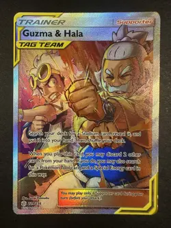 Pokemon Guzma & Hala -229/236 - Cosmic Eclipse - Ultra Rare - NM - Image 2